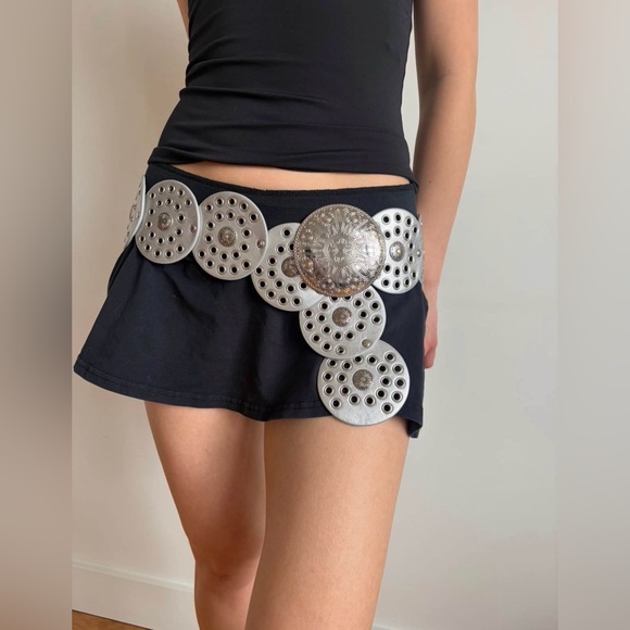 Accessories - silver boho disc belt